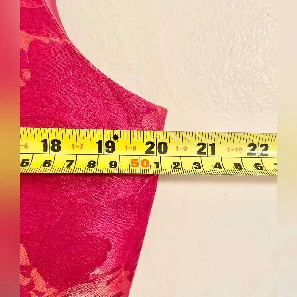 Carmen Marc Valvo Gorgeous Floral Jacquard A-Line Cocktail Dress Size 12 - EUC - Picture 11 of 13